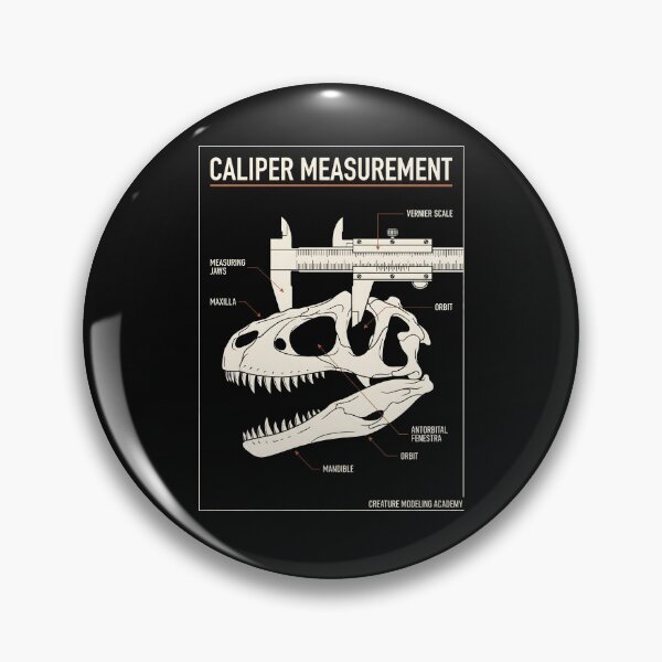 Item preview, Caliper Measurement Dinosaur Skull - Paleontology Model Maker Art designed and sold by SplashTastic.