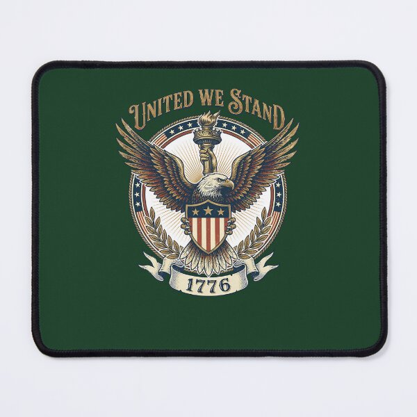 Item preview, United We Stand - Vintage Eagle  Torch Emblem 544 designed and sold by PetalPollenJewe.