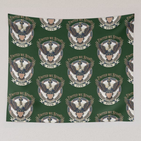 Item preview, United We Stand - Vintage Eagle  Torch Emblem 544 designed and sold by PetalPollenJewe.