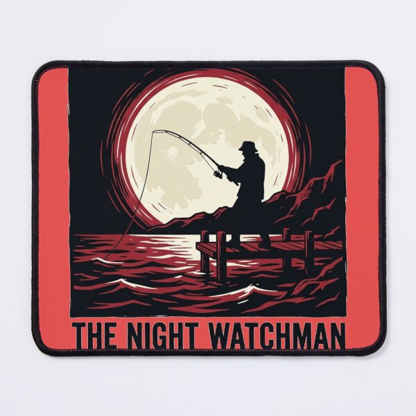 Item preview, The Night Watchman – Night Fishing Full Moon designed and sold by SisuPrintsCo.