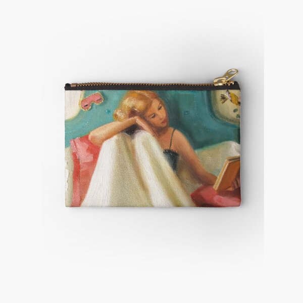Aperçu de l'œuvre Janet Hill – Femme vintage et fantaisiste dans un jardin enchanté créée et vendue par graydaysr.