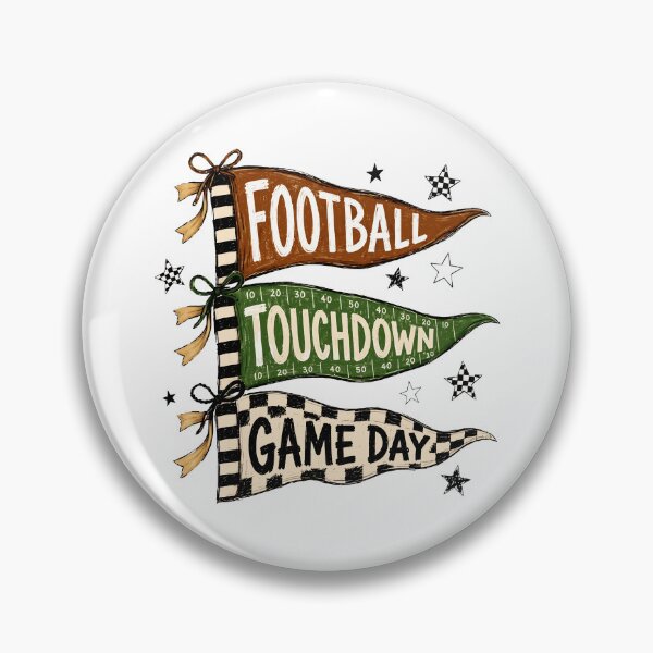 Item preview, Football Touchdown Game Day Pennant Flags T-Shirt designed and sold by LisaTran96293.