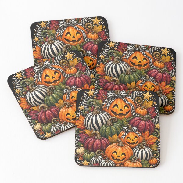 Item preview, Halloween Pumpkin & Zebra Stripes – Hand Painted Design designed and sold by annenambiro.