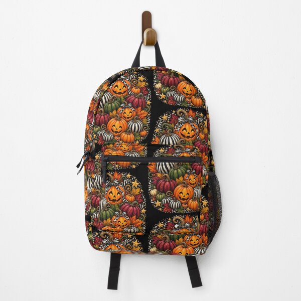 Item preview, Halloween Pumpkin & Zebra Stripes – Hand Painted Design designed and sold by annenambiro.