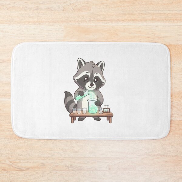 Item preview, Cute Raccoon Scientist Chemistry Experiment designed and sold by Ella_Sketch.