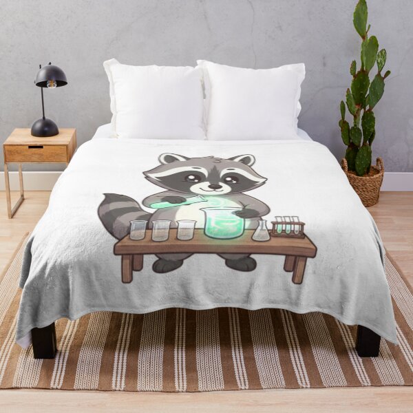 Item preview, Cute Raccoon Scientist Chemistry Experiment designed and sold by Ella_Sketch.