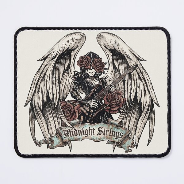 Item preview, Gothic Angel with Guitar and Roses - Light Colors Edition designed and sold by Shyla Marsare.
