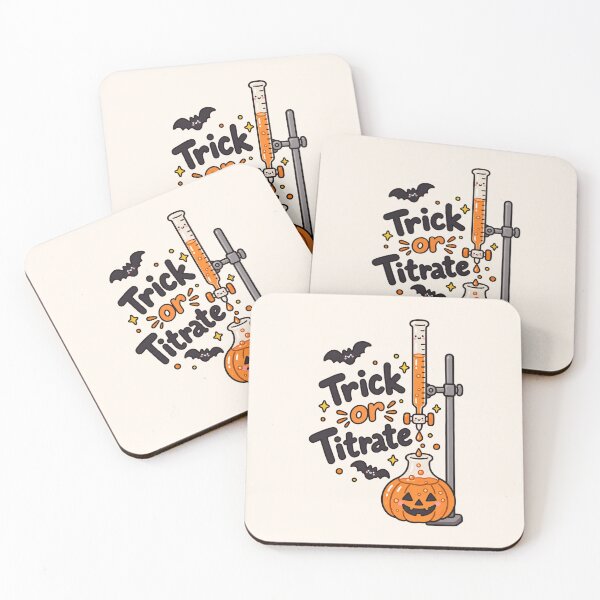 Item preview, Trick or Titrate Cute Halloween Chemistry Pun designed and sold by EntropyThreads.