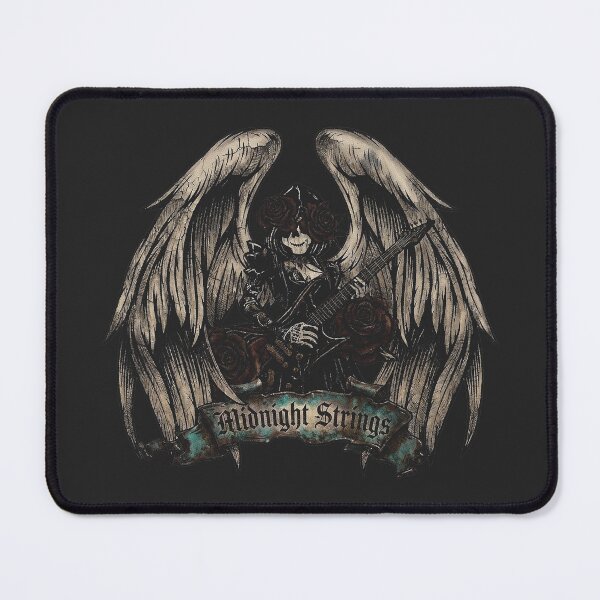 Item preview, Gothic Angel with Guitar and Roses - Dark Color Edition designed and sold by Shyla Marsare.