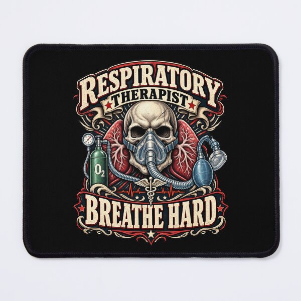 Item preview, Respiratory Therapist Skull | Breathe Hard | Gothic Respiratory Therapy RT | Skeleton Lung Medical Professional Gift designed and sold by ClinicalHubs.