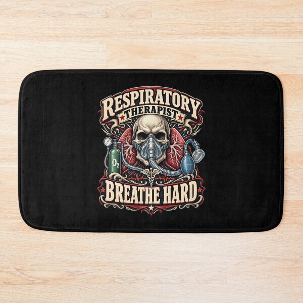 Item preview, Respiratory Therapist Skull | Breathe Hard | Gothic Respiratory Therapy RT | Skeleton Lung Medical Professional Gift designed and sold by ClinicalHubs.