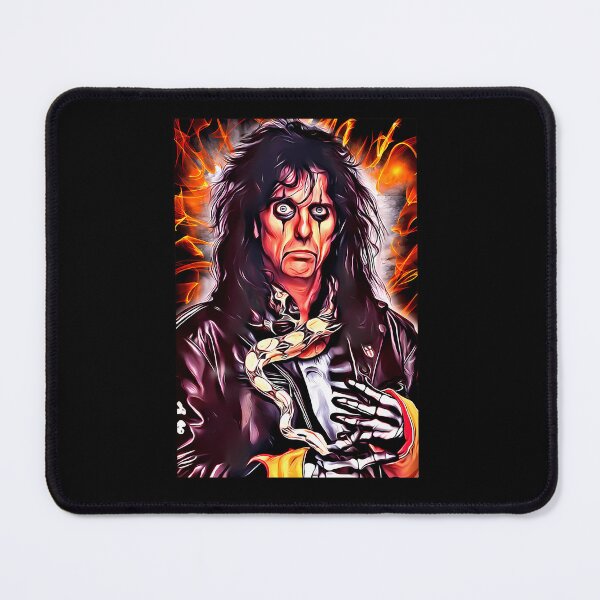 Item preview, Stylized Portrait Of A Long-Haired Rock Musician With Face Paint Surrounded designed and sold by Sal & Zi.