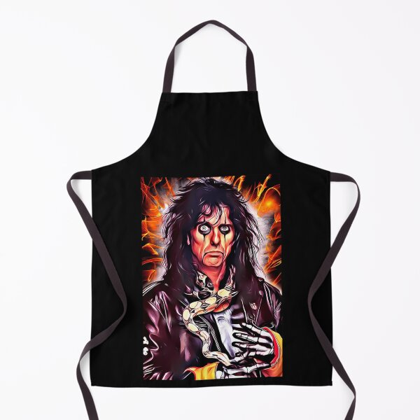 Item preview, Stylized Portrait Of A Long-Haired Rock Musician With Face Paint Surrounded designed and sold by Sal & Zi.