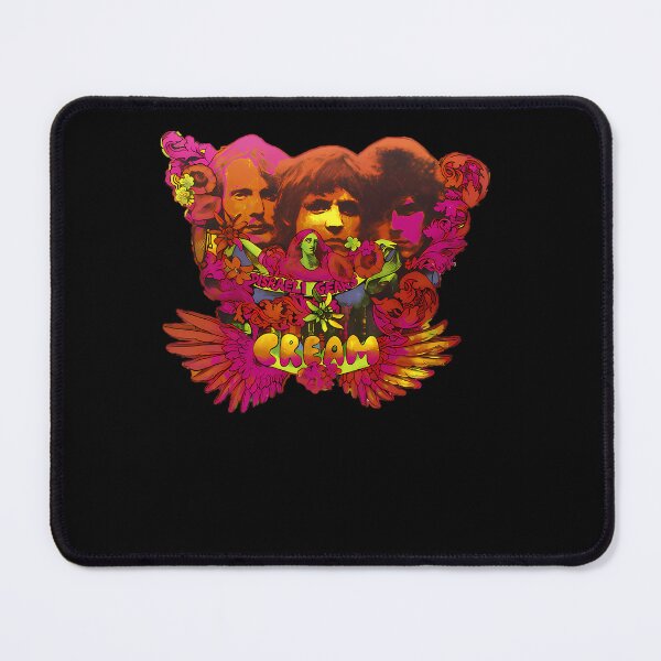 Item preview, Psychedelic Illustration Featuring Three Band Member Faces Framed By Floral Swirls And Wings designed and sold by Sal & Zi.