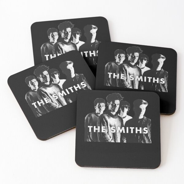 Item preview, Grayscale Group Portrait Of Four Band Members With White Capital Lettering Across The Bottom designed and sold by Sal & Zi.
