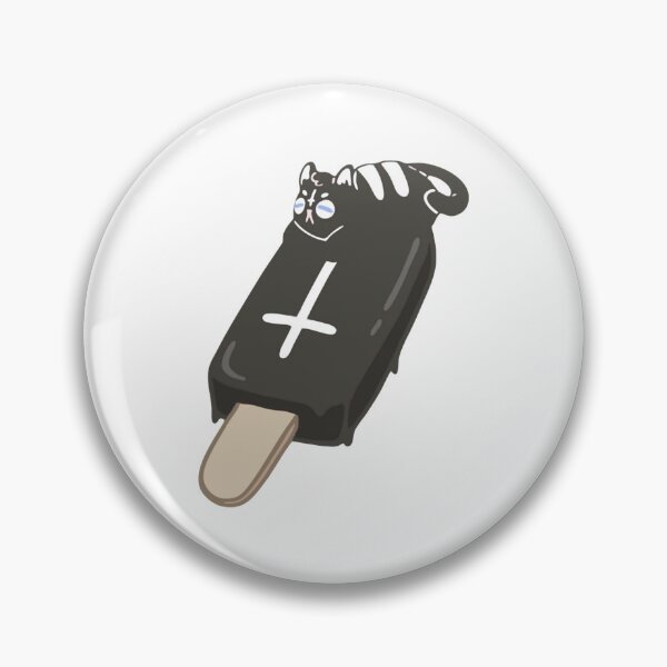 Item preview, Black Cat Popsicle Cute Gothic Ice Cream Trick Art designed and sold by DesignGoodArt.