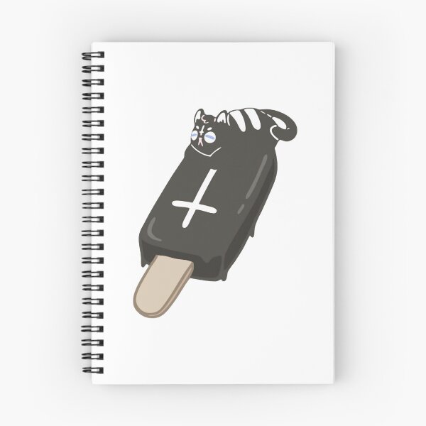 Item preview, Black Cat Popsicle Cute Gothic Ice Cream Trick Art designed and sold by DesignGoodArt.