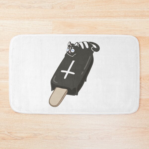 Item preview, Black Cat Popsicle Cute Gothic Ice Cream Trick Art designed and sold by DesignGoodArt.