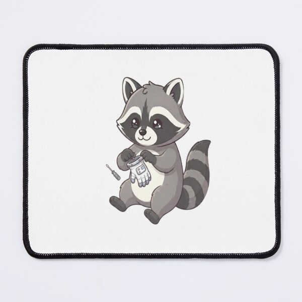 Item preview, Cute Raccoon Fixing Astronaut Glove designed and sold by Ella_Sketch.