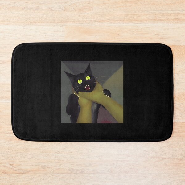 Item preview, Surprised Black Cat with Green Eyes designed and sold by Catsi-Nook-Art.