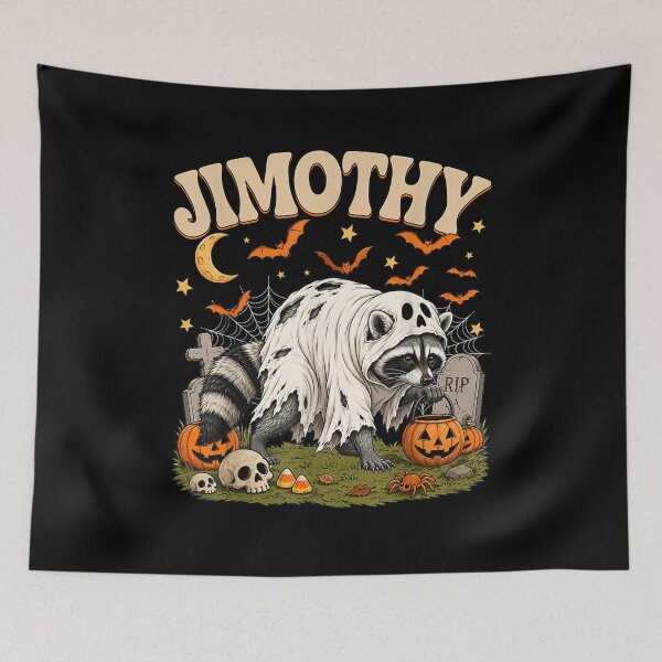 Item preview, Jimothy Seattle Raccoon Meme Halloween Feral Ghost Animal designed and sold by leevekaArt.