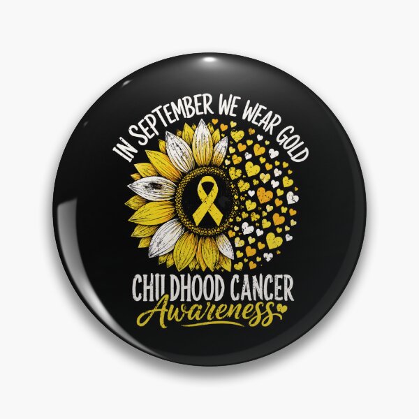 Item preview, Childhood Cancer Awareness Sunflower Ribbon Heart Art designed and sold by ROUX-ART.