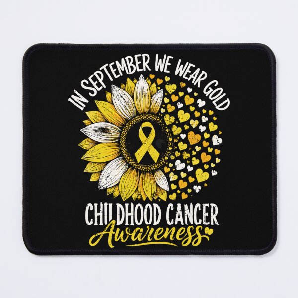 Item preview, Childhood Cancer Awareness Sunflower Ribbon Heart Art designed and sold by ROUX-ART.
