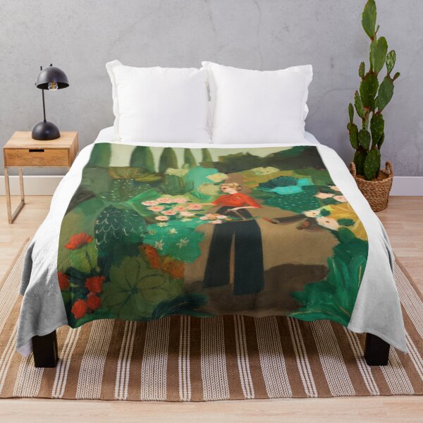Item preview, Janet Hill – Vintage Whimsical Woman in an Enchanted Garden designed and sold by graydaysr.