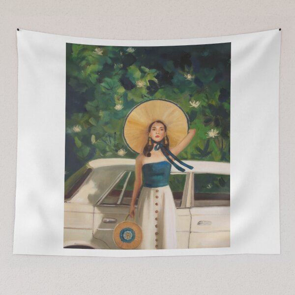 Item preview, Janet Hill – Vintage Whimsical Woman in an Enchanted Garden designed and sold by graydaysr.