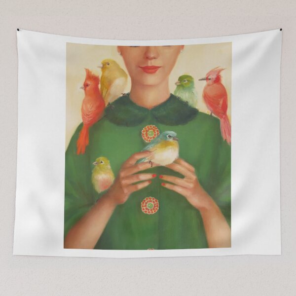 Item preview, Janet Hill – Vintage Whimsical Woman in an Enchanted Garden designed and sold by graydaysr.