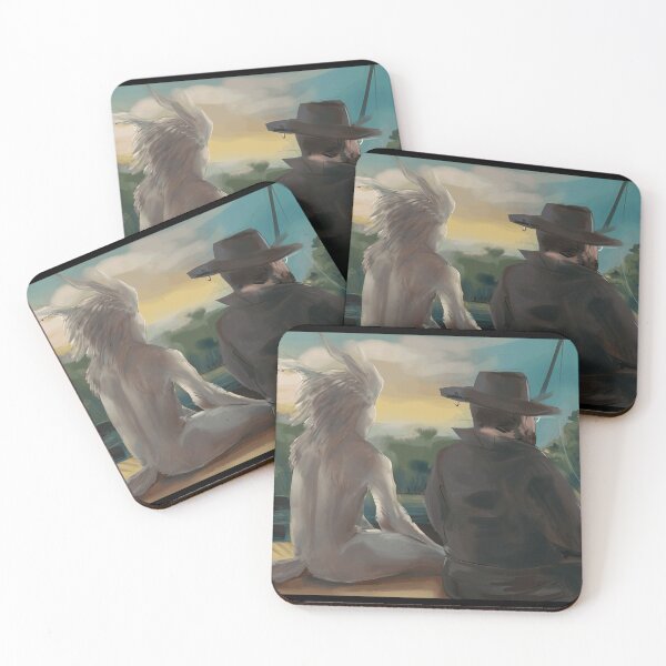 Item preview, Fantasy Fishing Scene with Mythical Creature designed and sold by Catsi-Nook-Art.