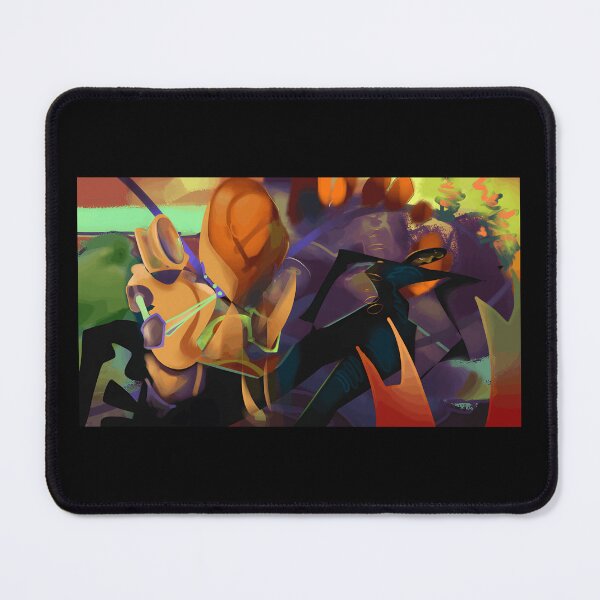 Item preview, Abstract Colorful Battle Scene Art designed and sold by Catsi-Nook-Art.