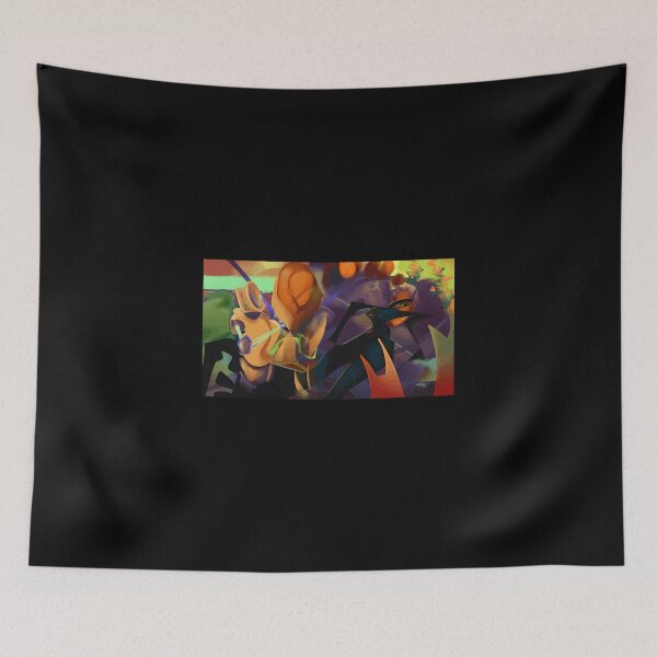 Item preview, Abstract Colorful Battle Scene Art designed and sold by Catsi-Nook-Art.