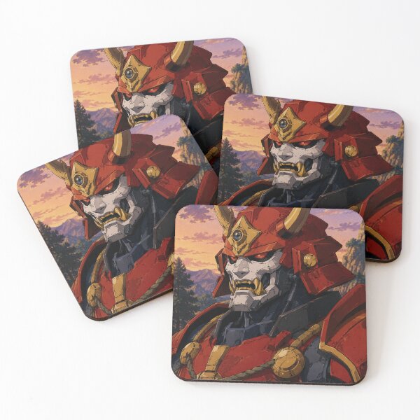 Item preview, Japanese Mecha Oni Red Armored Warrior designed and sold by bapupa.
