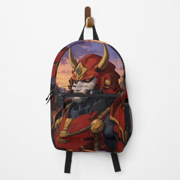 Aperçu de l'œuvre Guerrier japonais Mecha Oni en armure rouge créée et vendue par bapupa.
