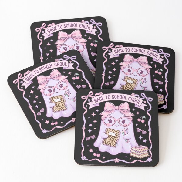 Item preview, Coquette Back to School Ghoul Pink Ribbon Ghost Notebook T-Shirt designed and sold by KreatoLab.