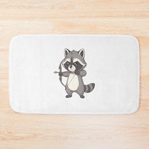 Item preview, Cute Raccoon Archer Aiming Bow designed and sold by Ella_Sketch.