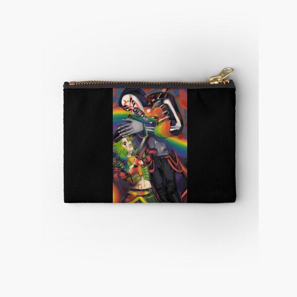 Item preview, Clown and Skeleton Battle with Heart and Rainbow designed and sold by Catsi-Nook-Art.