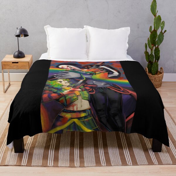 Item preview, Clown and Skeleton Battle with Heart and Rainbow designed and sold by Catsi-Nook-Art.