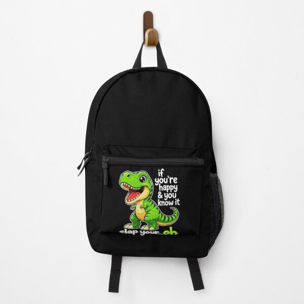 Item preview, dinosaur cartoon t rex quote with cute happy expression designed and sold by ROUX-ART.
