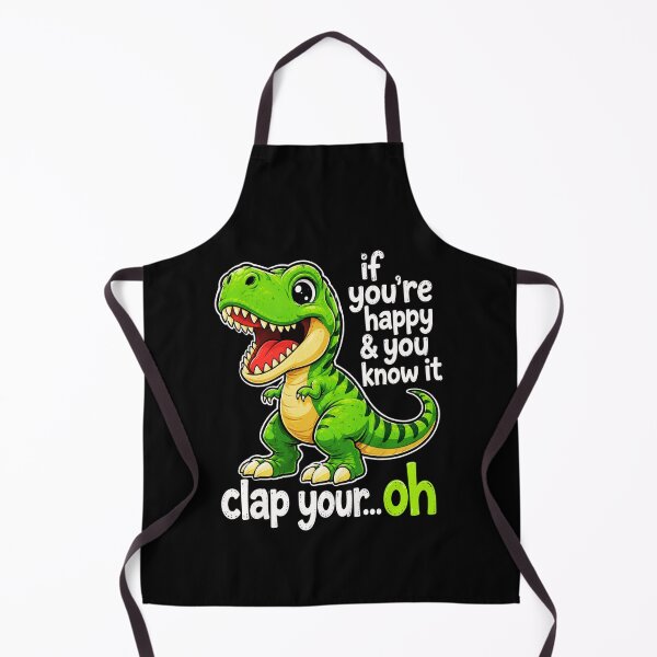 Item preview, dinosaur cartoon t rex quote with cute happy expression designed and sold by ROUX-ART.