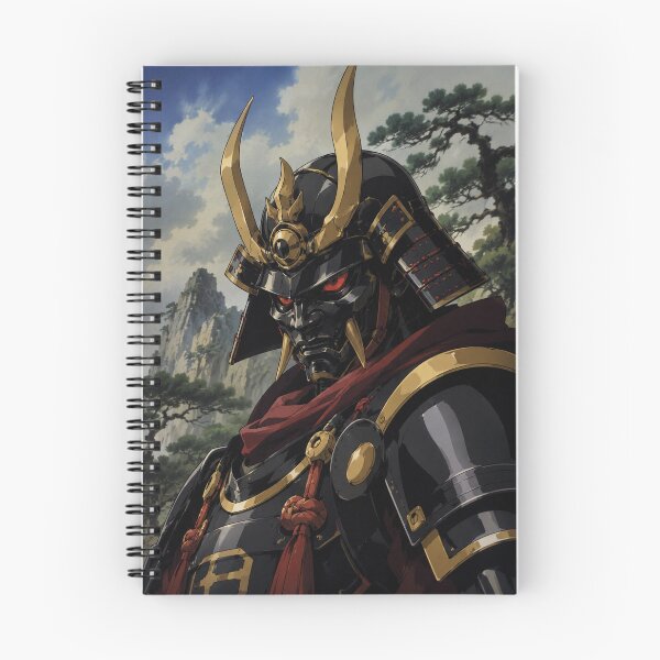 Item preview, Japanese Mecha Oni Black Helmet Portrait designed and sold by bapupa.