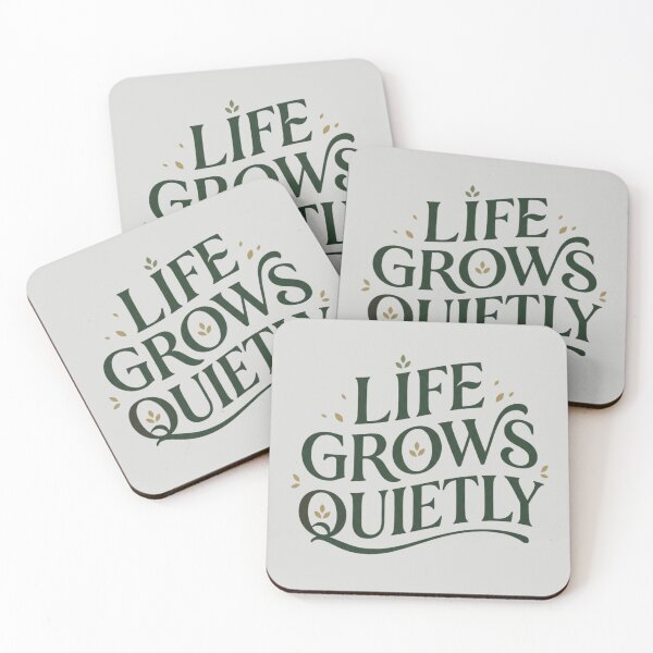 Item preview, Life Grows Quietly Nature Design designed and sold by Amr Darwish Graphic designer.