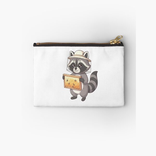 Item preview, Cute Raccoon Beekeeper Holding Honeycomb designed and sold by Ella_Sketch.