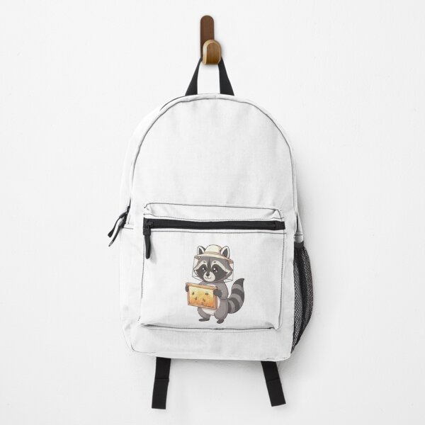Item preview, Cute Raccoon Beekeeper Holding Honeycomb designed and sold by Ella_Sketch.