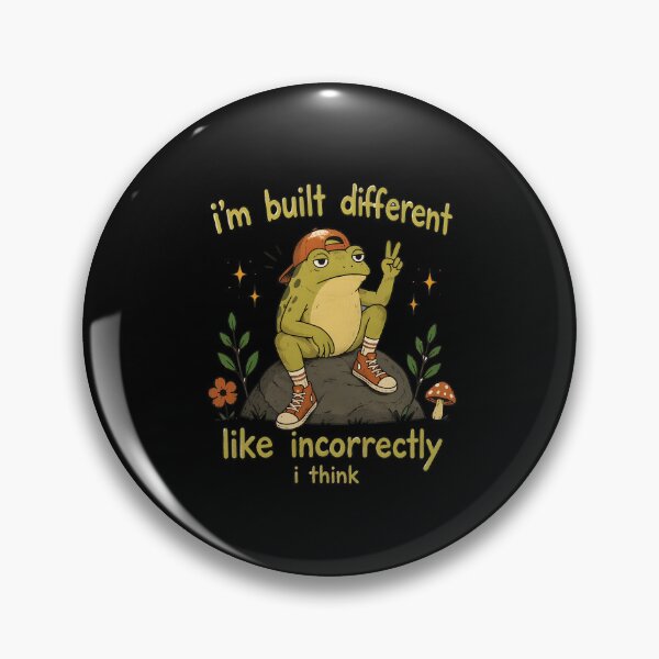 Item preview, Funny Frog 'I'm Built Different Like Incorrectly' designed and sold by felixpalette.