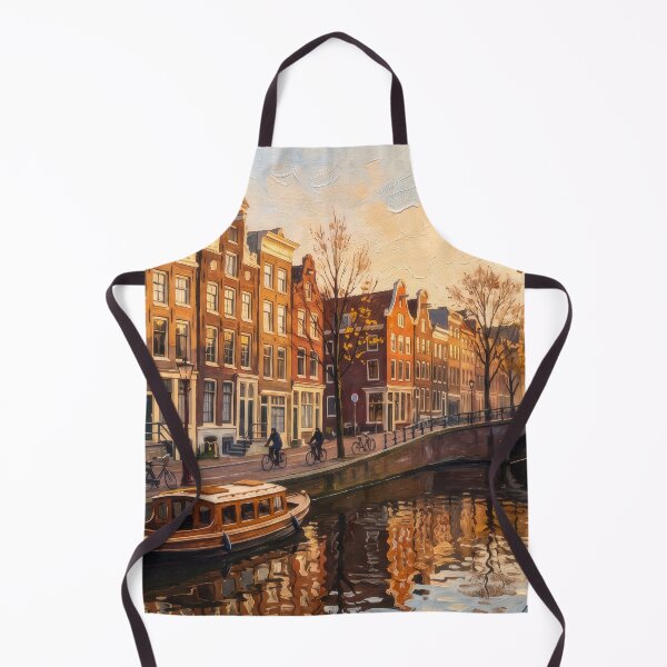 Item preview, Amsterdam Canal Houses in Autumn designed and sold by RedPeaStudio.