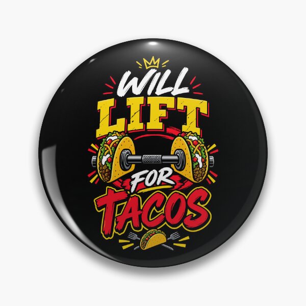 Item preview, Will Lift For Tacos Funny Workout Fitness Foodie Typography designed and sold by RAS-77.