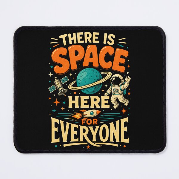Item preview, space There Is Space Here For Everyone Cosmic Astronaut Art designed and sold by ROUX-ART.