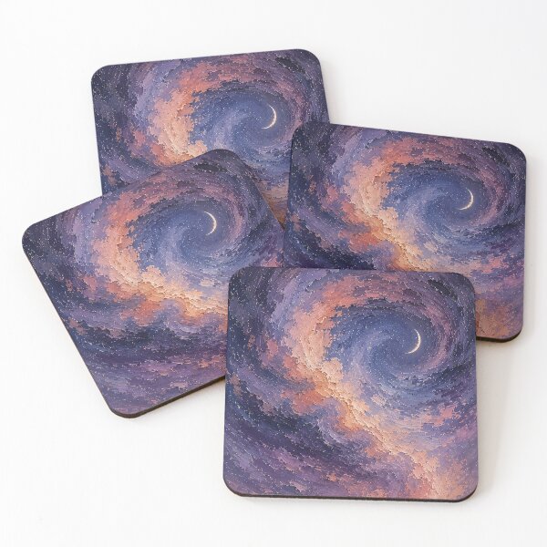 Item preview, Moonlit Ocean Spiral Painting designed and sold by Rahma-yehia23.